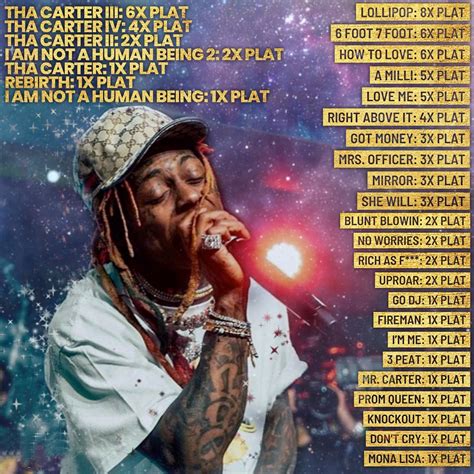 How Many Lil Wayne Songs Have Gone Platinum 2... | Future Starr