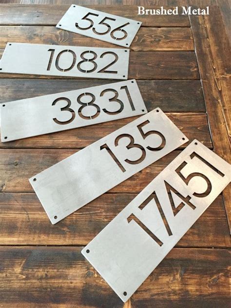 Custom 12 Metal House Number Modern House Numbers Rustic House