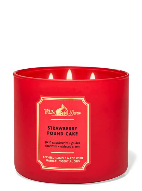 Buy Strawberry Pound Cake Wick Candle Online In Amman Zarqa Bath