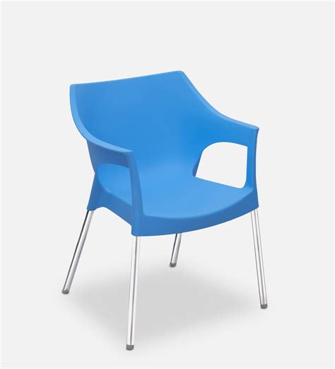 Buy Ns Ss Plastic Chair In Blue Finish Set Of At Off By Nilkamal