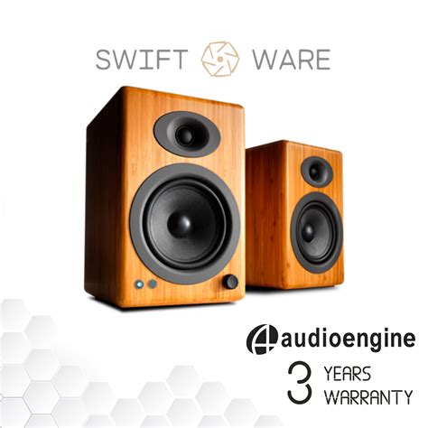 Audioengine A5+ Wireless aptX-HD Bluetooth 5.0 Stereo Desktop Bookshel ...