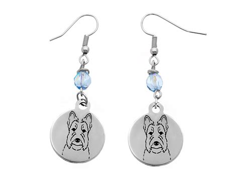 Scottie Earrings Scottie Dog Earrings Scottie Jewelry Scottie T