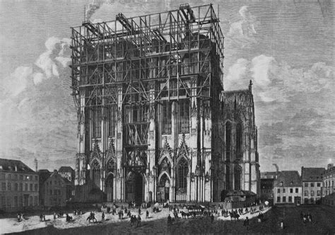 Cologne Cathedral under construction, 1880, German Empire [672 x 1023 ...