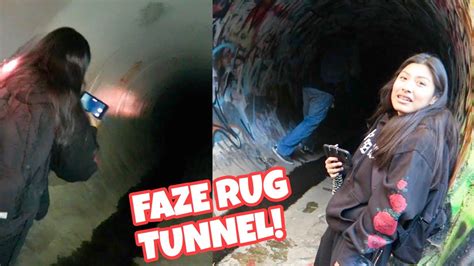 Exploring The Haunted Faze Rug Tunnel Youtube