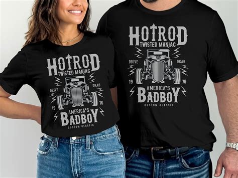 Vintage Hot Rod T Shirt Classic Car Enthusiast Tee Twisted Maniac Drag Race Shirt American