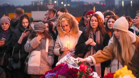 Moscow Shooting Russia Mourns Victims Of Attack News Uk Video News