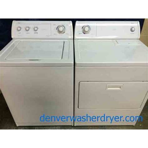 Whirlpool Commercial Quality Washer Dryer Set Super Capacity Plus