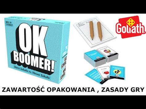 Gra Rodzinna Imprezowa OK Boomer 926258 YouTube