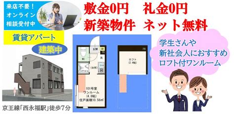 新築物件★敷金0円・礼金0円・ネット無料・賃料6万円以下！｜中延・戸越銀座・旗の台の賃貸・売買・管理は三都市アース（さんとしアース）へ