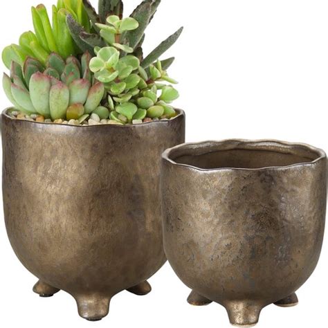 Diamètre 14 cm 11 cm lot de 2 pots de fleurs pots de plantes en