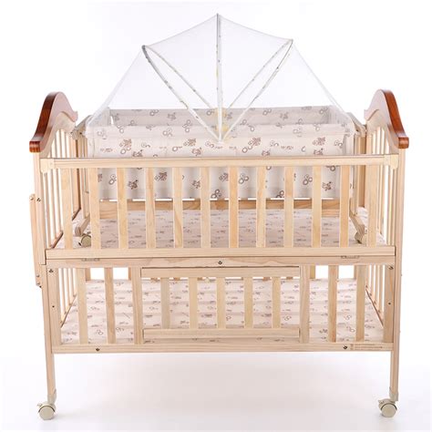 Maple Dream Baby Crib - Durable Pine Wood Crib