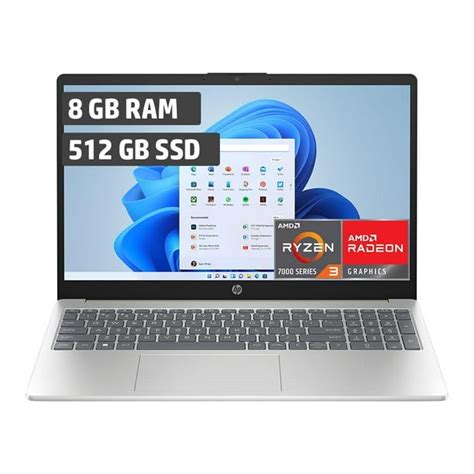 Laptop Hp 15 Fc0000la Procesador Amd Ryzen 3 8gb Ram 512gb Ssd 15 6 Pulgadas Fhd Dorado Cálido