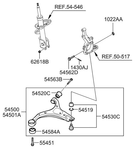 Hyundai Santa Fe Front Suspension Lower Arm