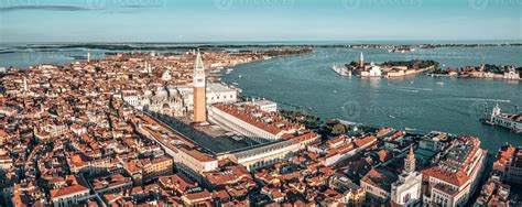 Aerial view of iconic San Marco square 5133541 Stock Photo at Vecteezy