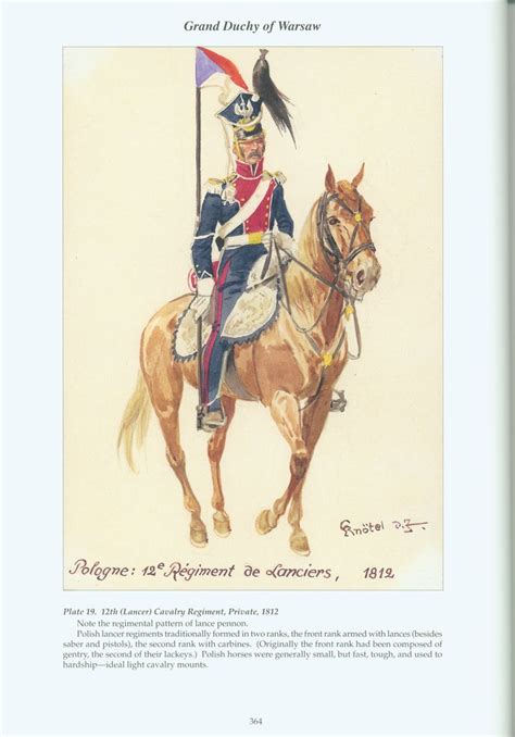 Grand Duchy Of Warsaw Plate Th Lancer Cavalry Regiment