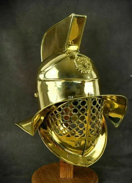 CASQUE DE GLADIATEUR médiéval SCA LARP de calibre 18 armure de EUR