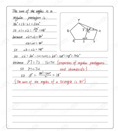 Solved Dalam Rajah Pqrst Ialah Pentagon Sekata Tsvu Ialah