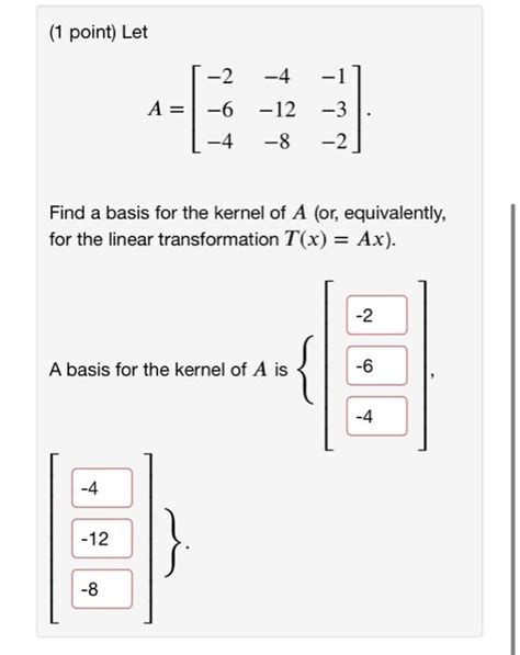 Solved 1 Point Let A Left Begin Array Ccc 2