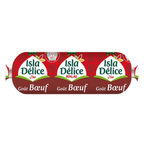 Saucisson halal goût bœuf piquant Isla Delice 230 g La Belle Vie