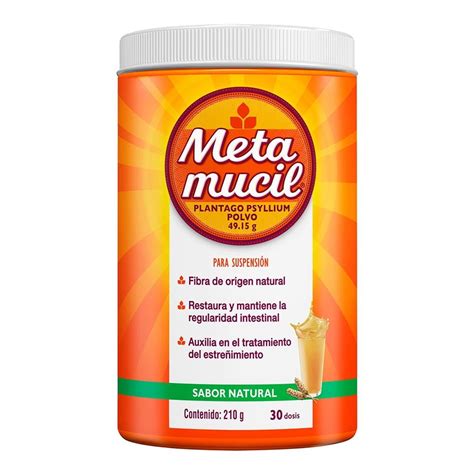 Laxante Metamucil Sabor Natural 210 G Bodega Aurrera En Línea