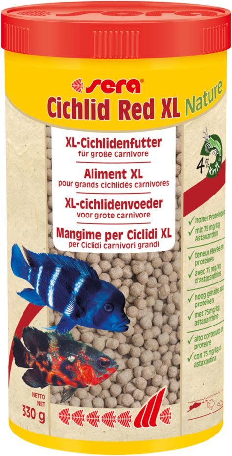 Sera Cichlid Red Xl Nature Ml Carnivore