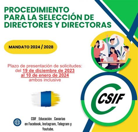 Csif Procedimiento Para La Selección De Directores Y Directoras Para