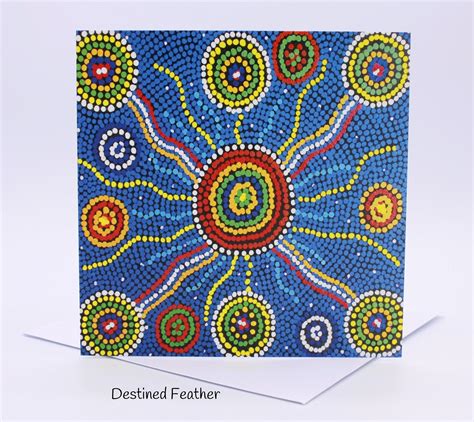 Indigenous Art Greeting Card Aboriginal Art Card First Nations Art