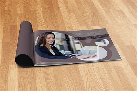 Landscape A5 Booklet Mockup :: Behance