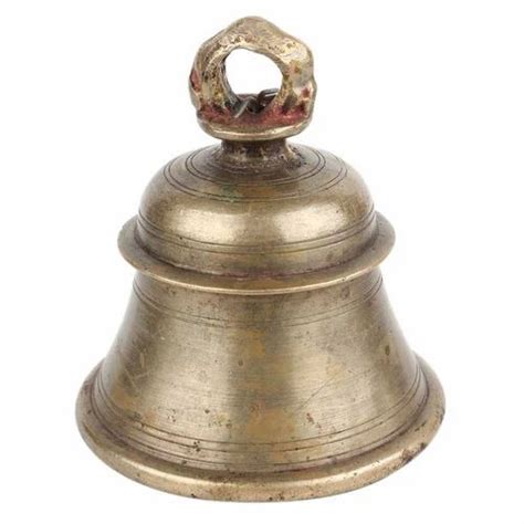 Golden Solid Brass Temple Bell 500gm Size 8x10 Inch At Rs 700 Kg In Moradabad