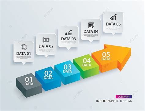 인포 그래픽 화살표 타임 라인 단계 5 데이터 템플릿 브로셔 템플릿 Psd 다운로드 디자인 자료 다운로드