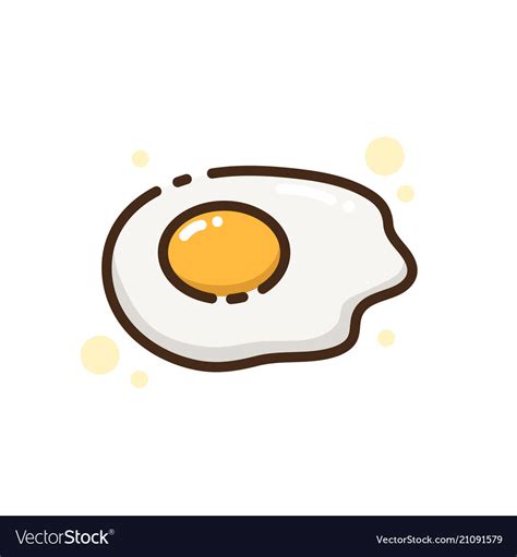 Icon Food Egg Royalty Free Vector Image Vectorstock