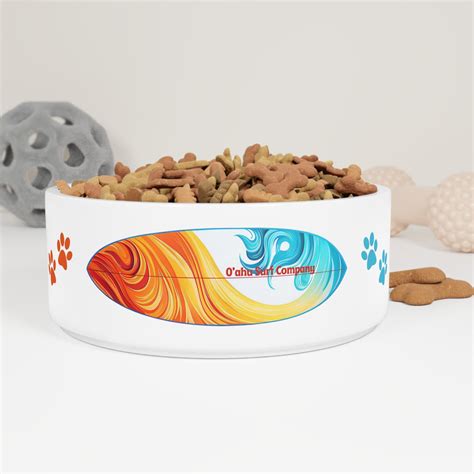 Surfboard Dog and Cat Pet Food Bowl | O'ahu Surf Company