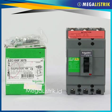 Jual SCHNEIDER MCCB 3P 75A NFB EZC EASYPACT BREAKER EZC100F3075