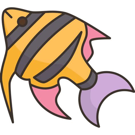 Angelfish Amethys Design Lineal Color Icon