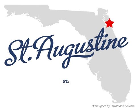 Map of St.Augustine, FL, Florida