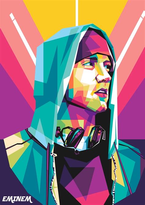 Eminem Wpap Pop Art Posters Prints By Asran Vektor Printler