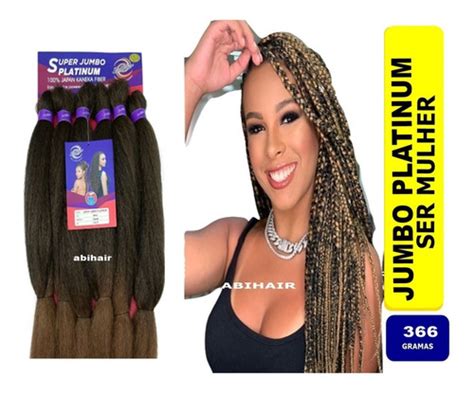 4 Jumbo Platinum Twist Box Braids Ser Mulher Parcelamento Sem Juros