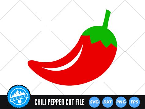 Chili Pepper SVG | Red Pepper SVG | Hot Pepper Clip Art By LD Digital ...