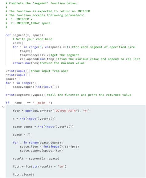 Solved Complete The Segment Function Below The