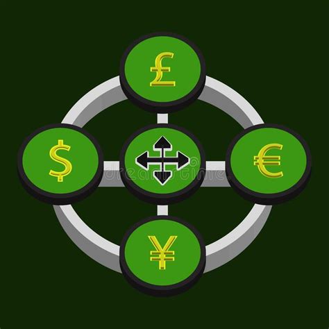 Currency Exchange Diagram Profile Connection Us Dollar Euro British