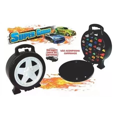 Maleta Para 36 Carrinhos Roda Estilo Hot Wheels Super Garage Shopee Brasil