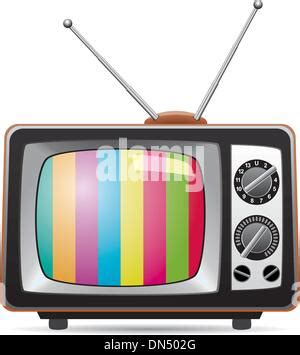 Old Tv Cartoon Vector Illustration Graphic Design Stock Vector Image