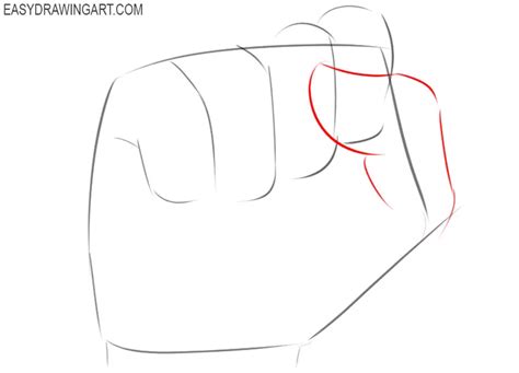 How to Draw a Fist - Easy Drawing Art