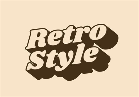 Efeito De Texto Estilo Retro Em Estilo Vintage E Cores Vetor Premium