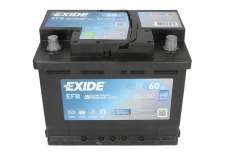 AKUMULATOR EXIDE 60AH START STOP EFB EL600