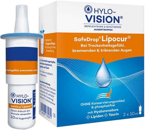 Hylo Vision Safedrop Lipocur Eye Drops X Ml Amazon De Health