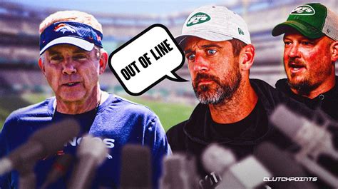 Jets Aaron Rodgers Roasts Sean Payton After Hackett Comments