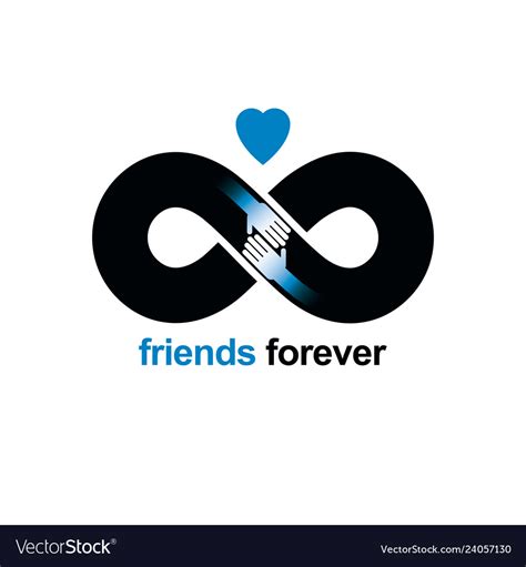 Friends Forever Everlasting Friendship Beautiful Vector Image