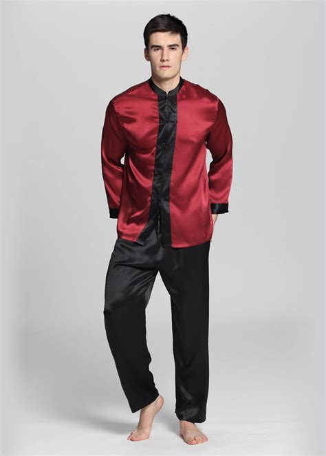 Washable And Durable Silk Mens Pajamas Affordable Price Designer Style