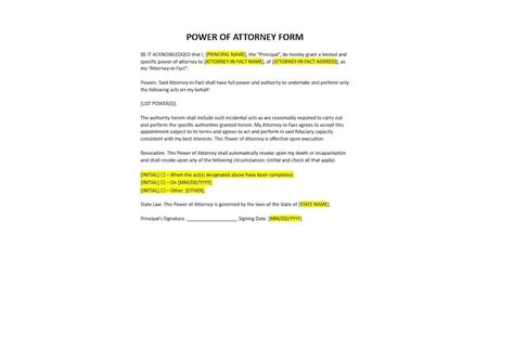 Power Of Attorney Power Of Attorney Form Template Power Of Attorney Power Of Attorney